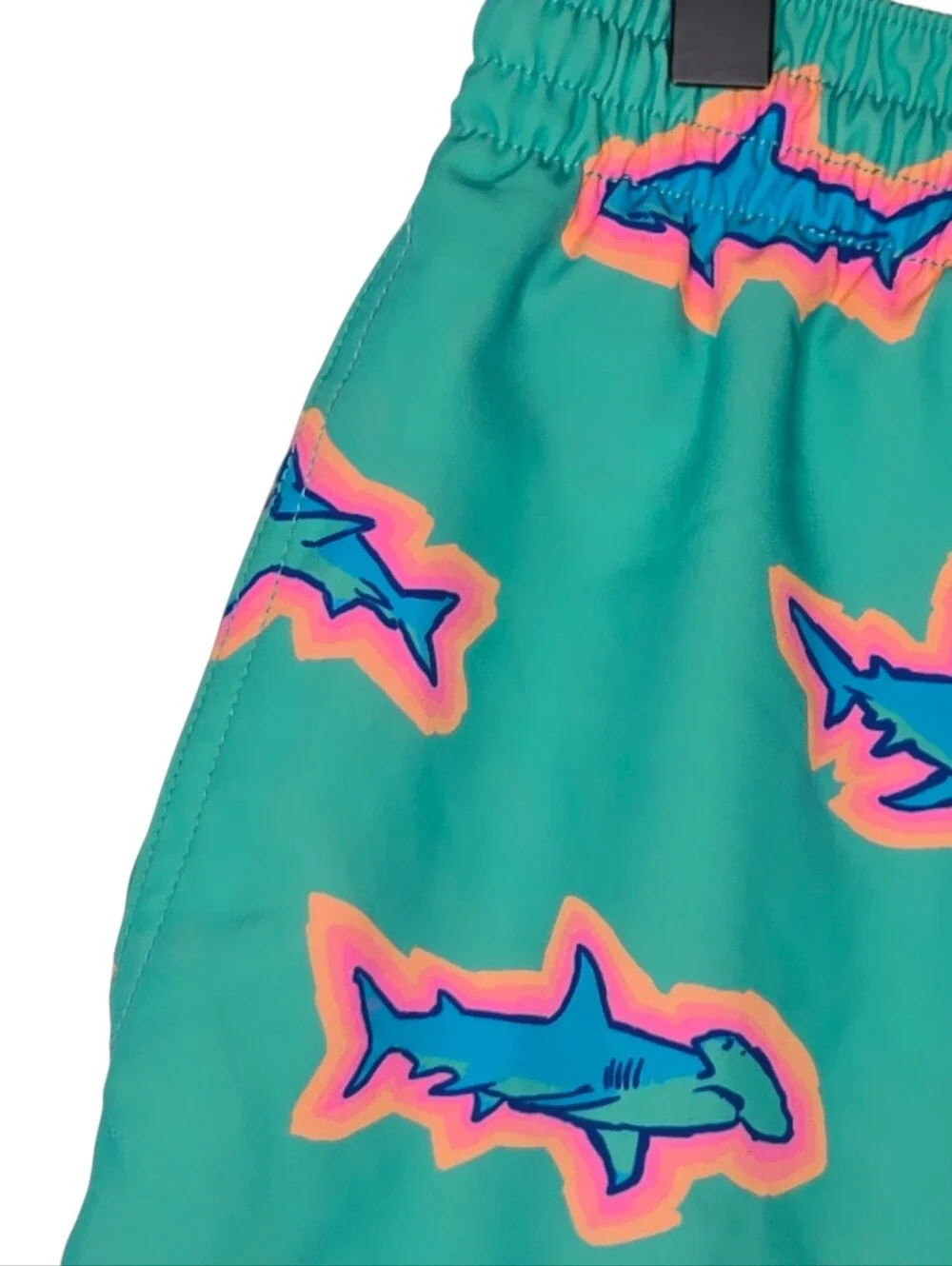 Chubbies Mens Teal Sharks Print 7